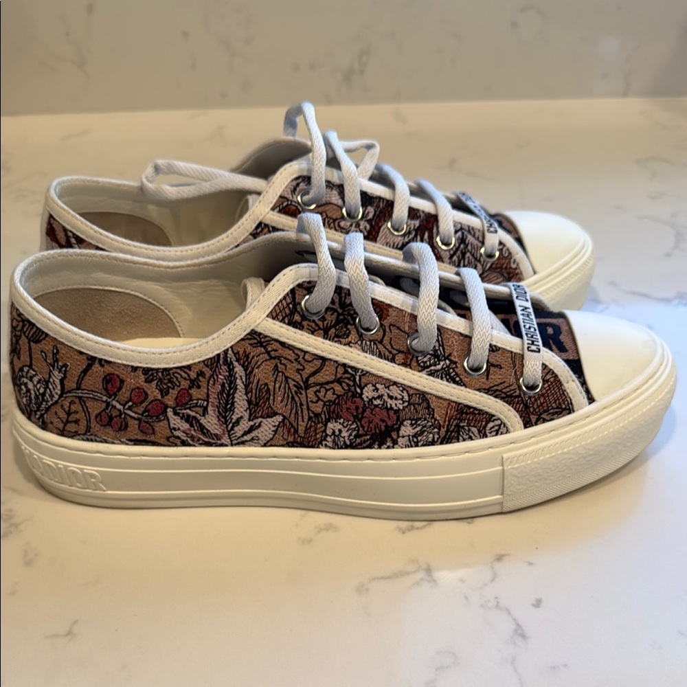 Dior Floral Canvas Sneakers